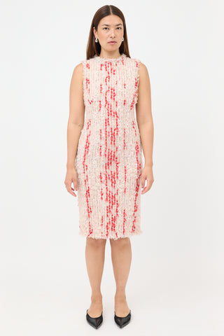 McQueen Tweed Sheath Dress