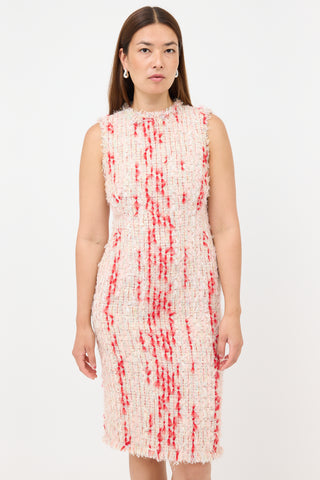 McQueen Tweed Sheath Dress