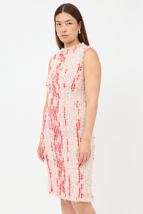 McQueen Tweed Sheath Dress