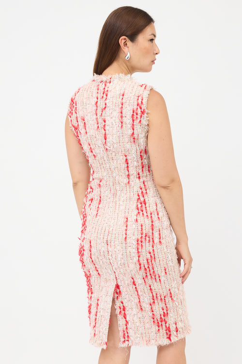 McQueen Tweed Sheath Dress