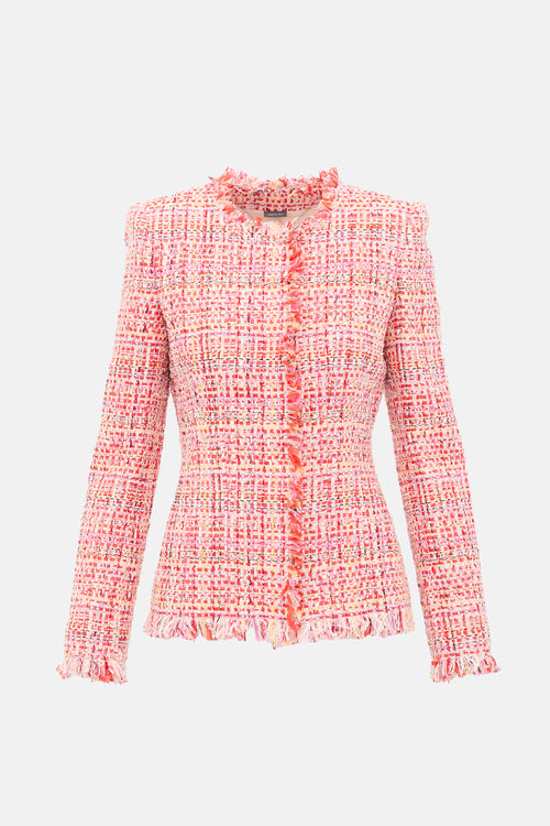 McQueen Tweed Fringe Jacket