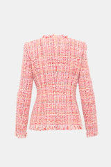 McQueen Tweed Fringe Jacket