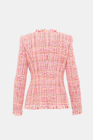 McQueen Tweed Fringe Jacket
