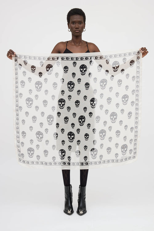 McQueen Skull Scarf