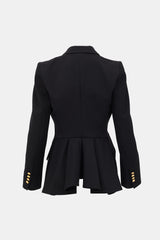 McQueen Wool Single Button Blazer