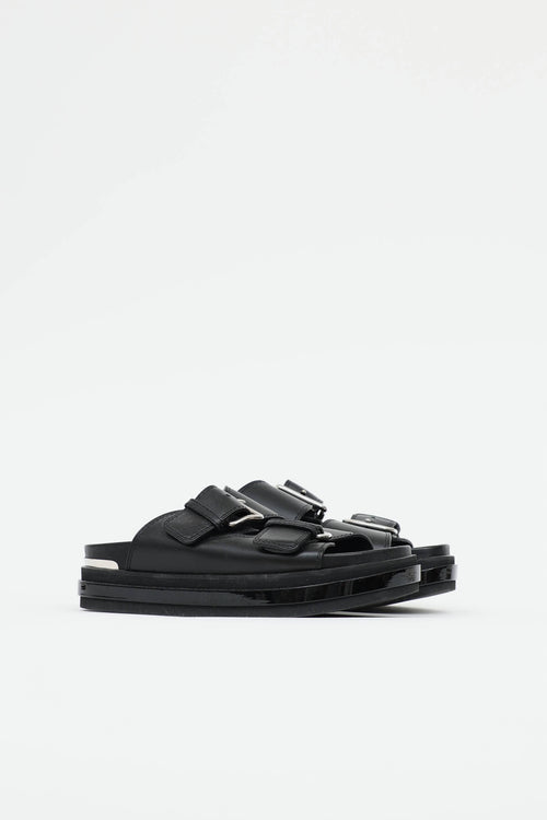 McQueen Leather Platform Sandal