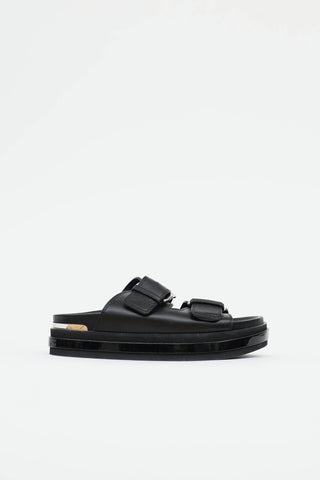 McQueen Leather Platform Sandal