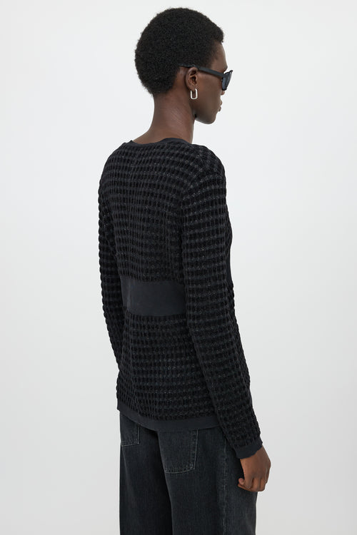 McQueen Textured Shimmer Cardigan