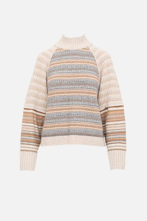 Wool Fair Isle Knit Sweater