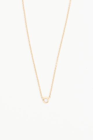 Mejuri 14k Gold Single Diamond Necklace