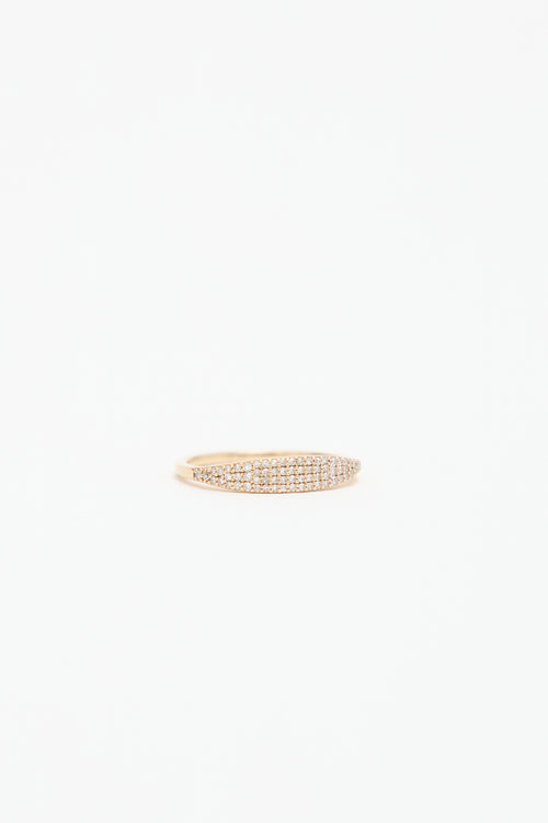 Mejuri 14k Gold Slim Signet Ring