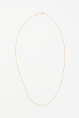 Mejuri 14k Gold & Diamond Bold Bar Necklace