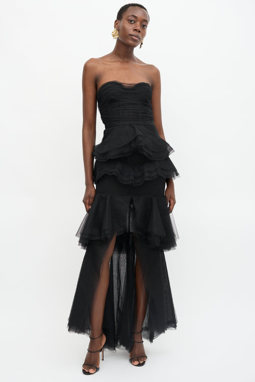 Michael Costello X Revolve Tulle Tiered Dress