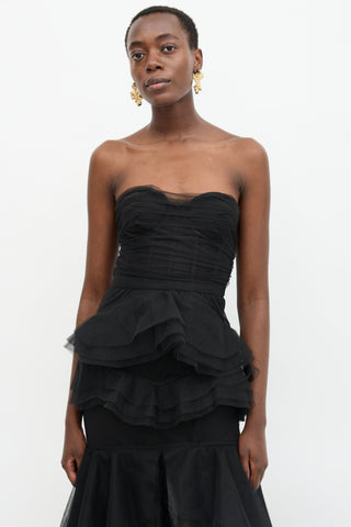 Michael Costello X Revolve Tulle Tiered Dress