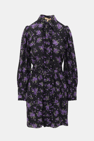 Michael Kors Collection Silk Floral Dress