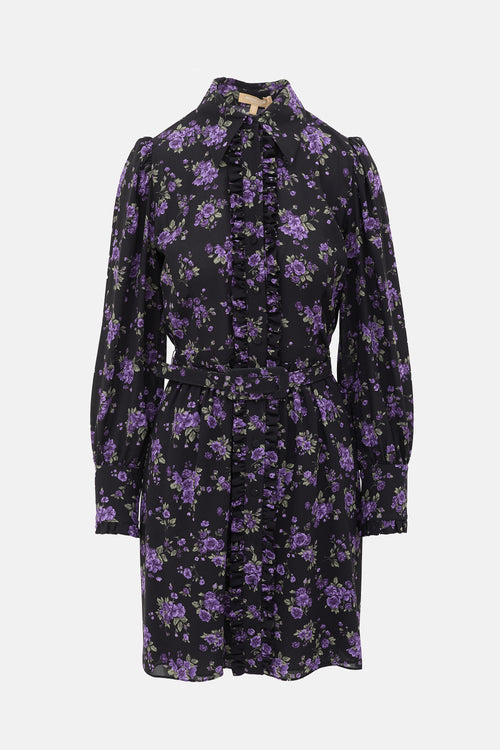 Michael Kors Collection Silk Floral Dress