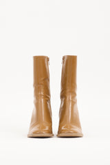 Miista Brown Patent Leather Boot