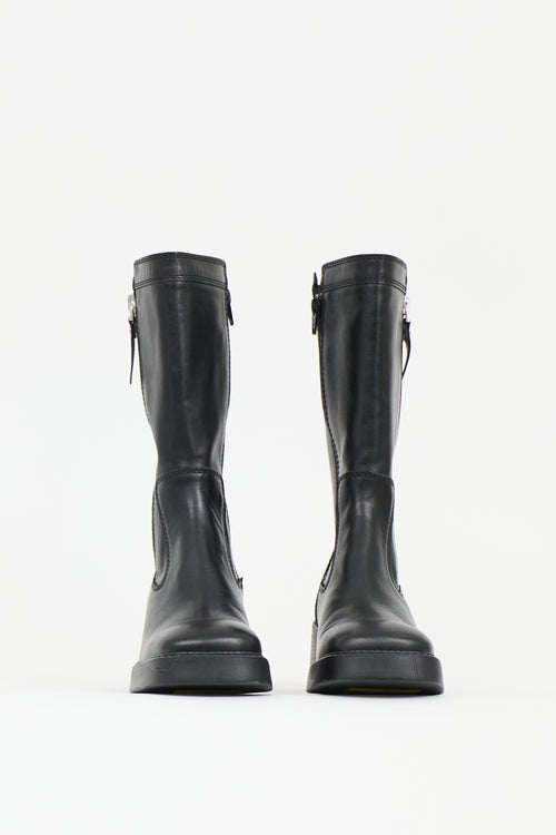 Miista Leather Anke Boot