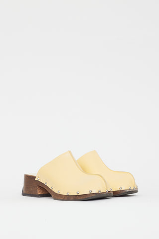 Miista Yellow Patent Mule