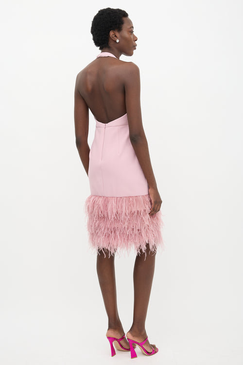 Milly Feather Halter Dress