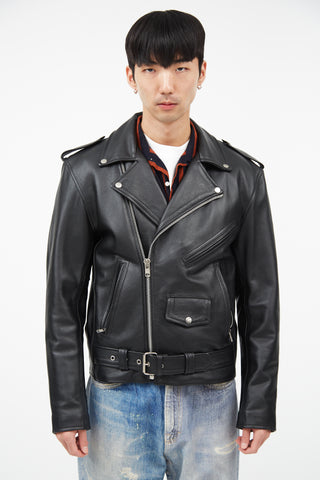 Milwaukee Leather Black Leather Rider Jacket