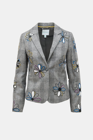 Mira Mikati Wool Embroidered Blazer