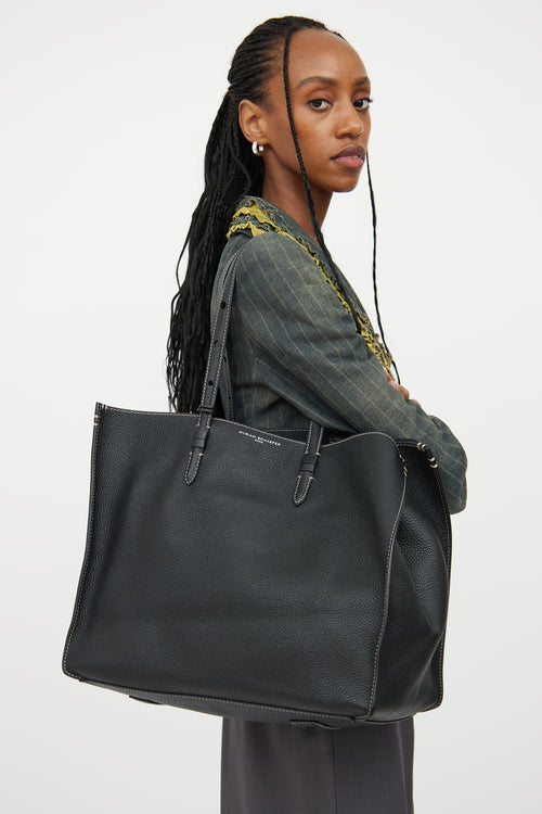 Myriam Schaefer Black Wilde Leather Tote Bag