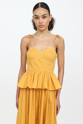 Misa Tiered Bustier Maxi Dress