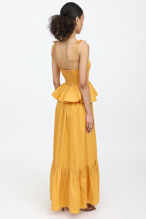Misa Tiered Bustier Maxi Dress
