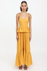 Misa Tiered Bustier Maxi Dress