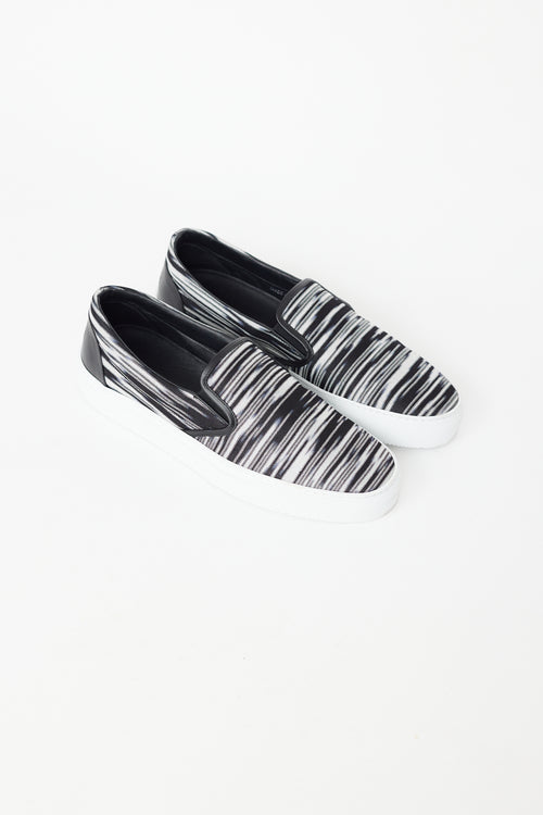Missoni Black & Grey Striped Sneaker
