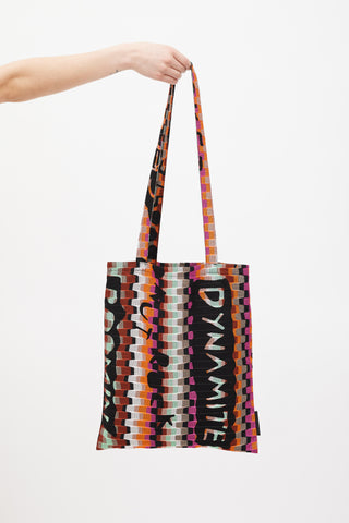 Missoni Black & Multicolour Mesh Patterned Tote Bag