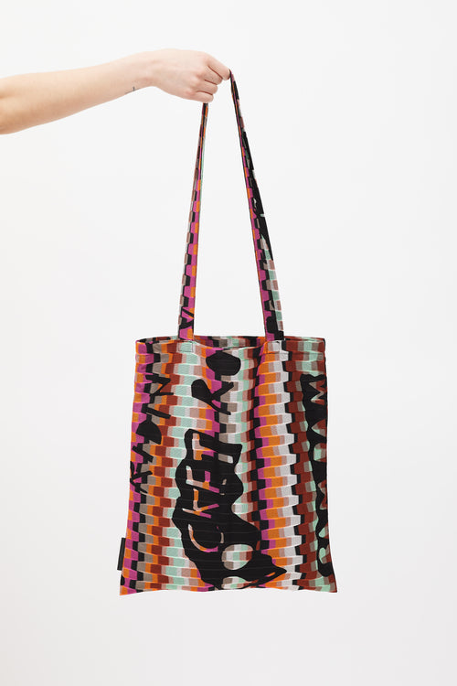 Missoni Black & Multicolour Mesh Patterned Tote Bag