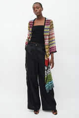 Missoni Black & Multicolour Sparkly Patterned Long Cardigan