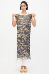 Missoni Black & Multicolour Striped Fringe Scarf