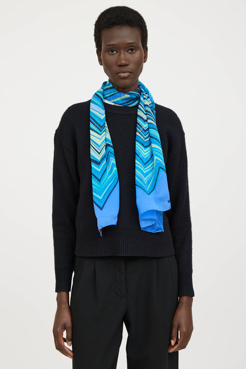 MissoniZig Zag Silk Scarf