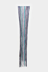 Missoni Crochet Striped Fringe Scarf
