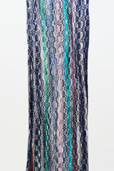 Missoni Crochet Striped Fringe Scarf