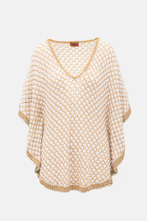 Missoni Crochet Metallic Shawl