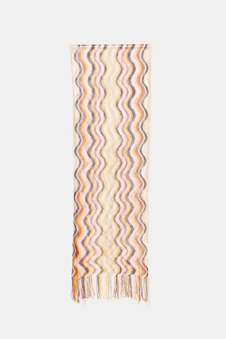 Missoni Crochet Wave Fringe Scarf