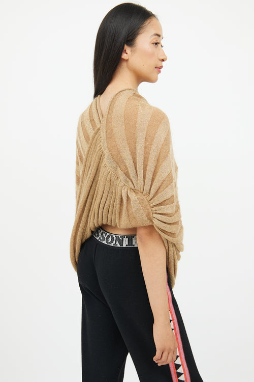 Missoni Gold Knit Circle Shrug