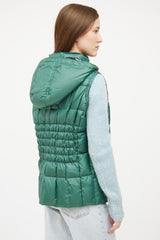 Missoni Green Quilted Puffer Vest