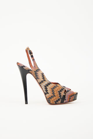 Missoni Chevron Knit Heel