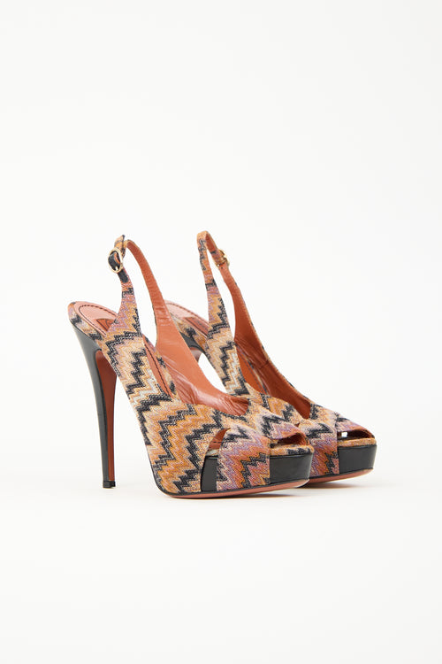 Missoni Chevron Knit Heel