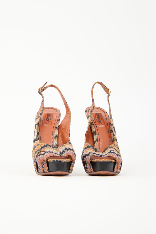 Missoni Chevron Knit Heel