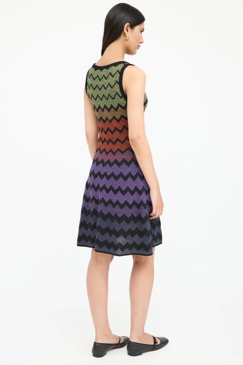 Missoni Knit Geometric Striped Dress