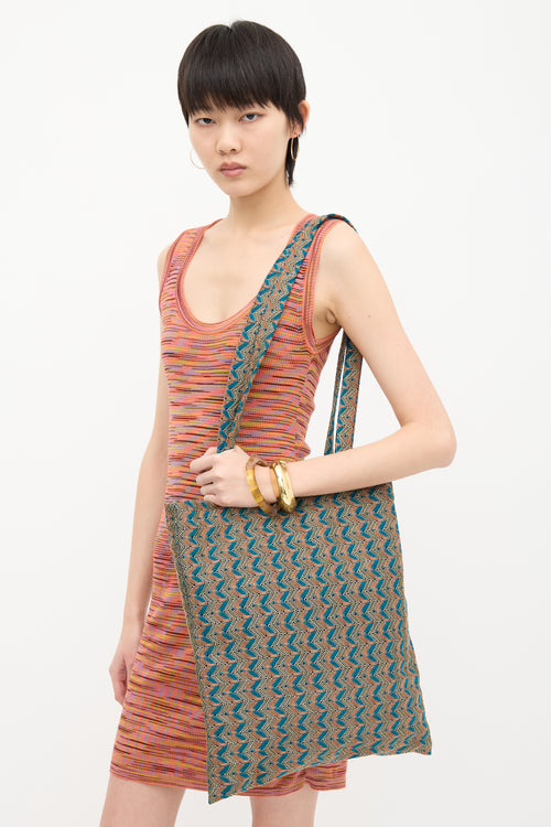 Missoni Knit Chevron Tote Bag
