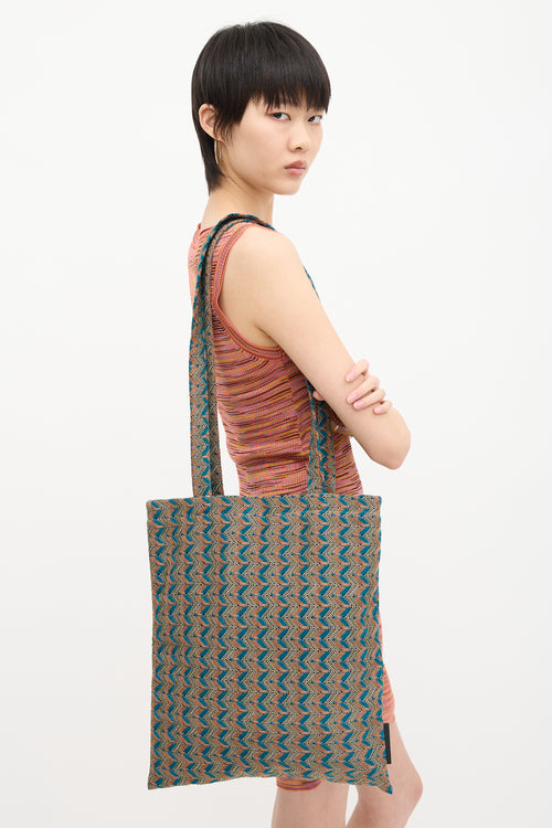 Missoni Knit Chevron Tote Bag