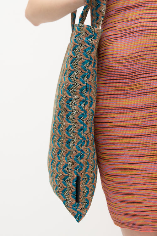 Missoni Knit Chevron Tote Bag