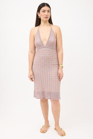 Missoni Knit Halter Dress
